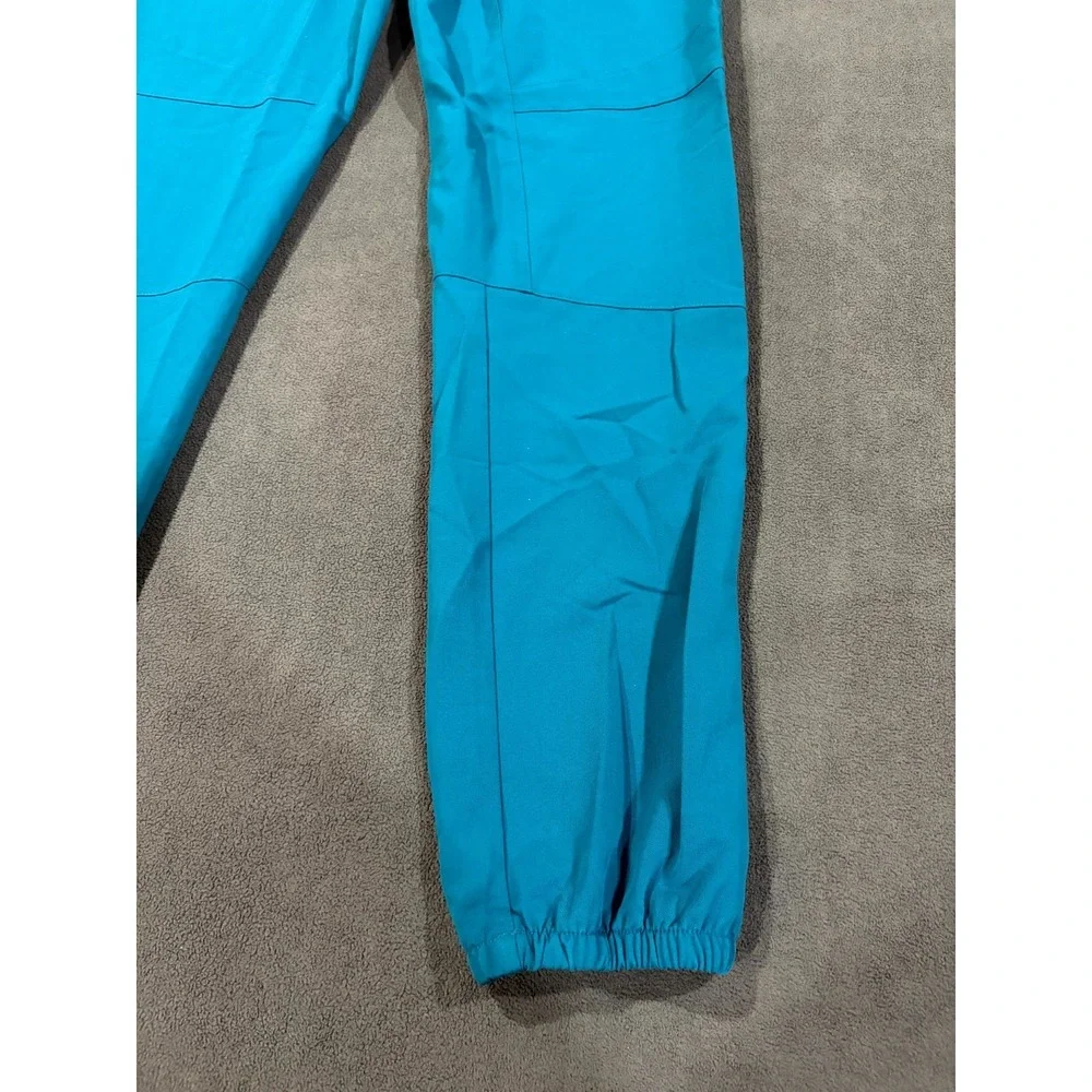 FIGS Technical Collection Cargo Scrub Pants Womens S/T Blue Drawstring Waist